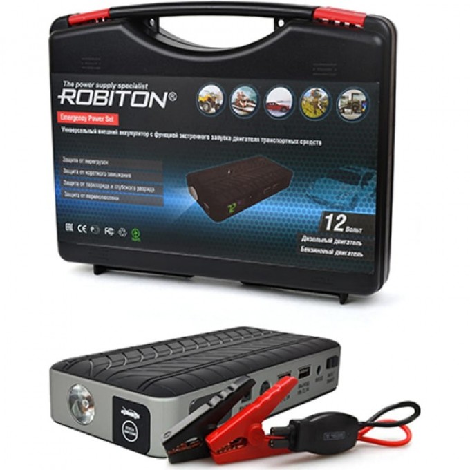 Универсальный внешний аккумулятор ROBITON Emergency Power Set 13294 Универсальный внешний аккумулятор ROBITON Emergency Power Set 13294